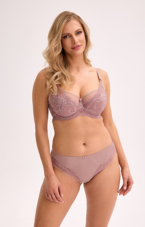 GFP 931 Veronika Gaia Mokka női bugyi - csipke és mikroszálas anyagok