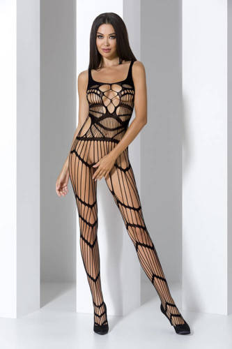 BS058 Bodystocking Passion fekete