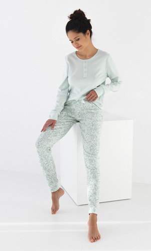 Oliva Interlock női pizsama Sensis - menta