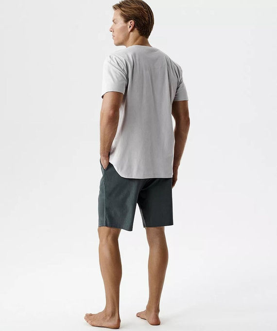 NMP-398 Férfi Nyári Pizsama 100% Pamut Peach