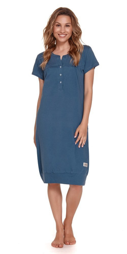 4348 Koszula Nocna ciążowa i do karmienia Doctor Nap - deep blue