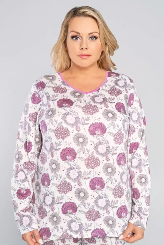 Női pizsama hosszú ujjú, nadrág Lobelia Italian Fashion -