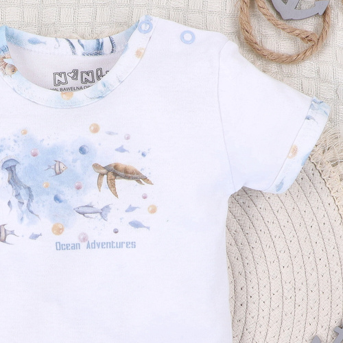 ABN-5448 Sea Of Joy organikus pamut body Nini - organikus pamut, rövid ujjú, rövid ujjú