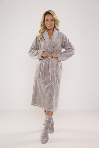 548 Melanie Női hosszú köntös Forex - szürke