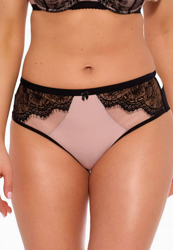 GFB 1274 Frida női brazil bugyi Gaia fekete-rózsaszín