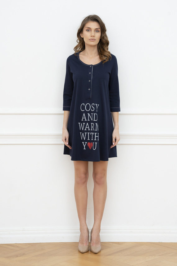 Balzsam Terhesség és szoptatás póló. 3/4 ujjú Italia Fashion - tengerészkék