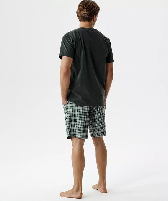 NMP-401 Férfi Nyári Pizsama 100% Pamut Peach Effect