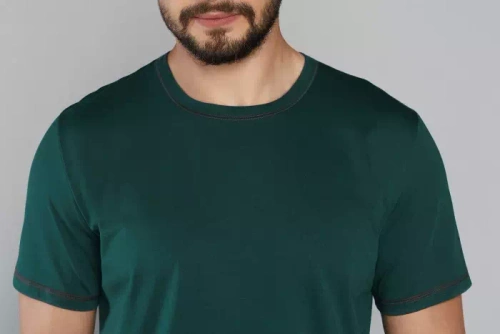 Narvik Férfi rövid ujjú pizsama, rövidnadrág Italian Fashion- zöld/print