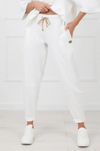 Caro Női hosszú bordó nadrág - elegáns, stílusos melegítőnadrág