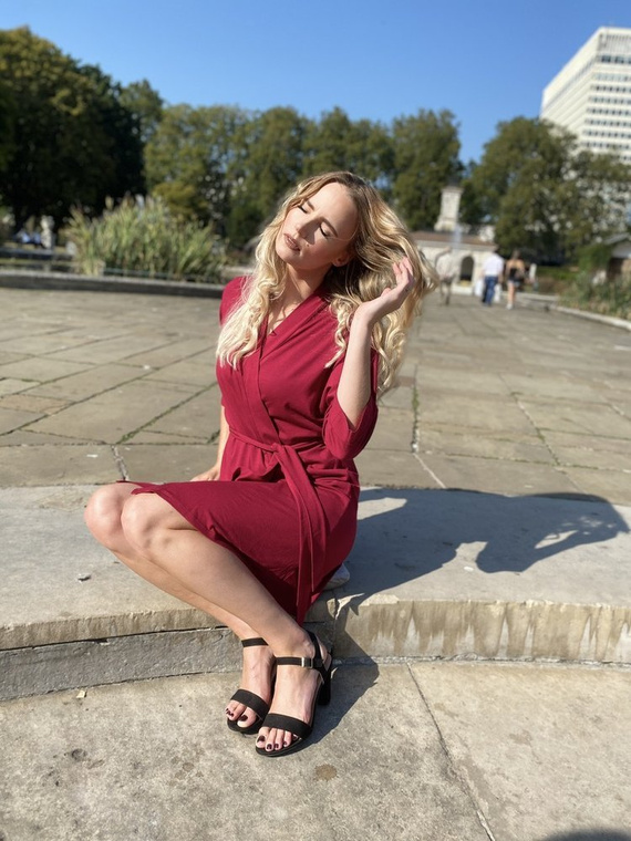 871 Visa Női fürdőköpeny Forex - bordó színű