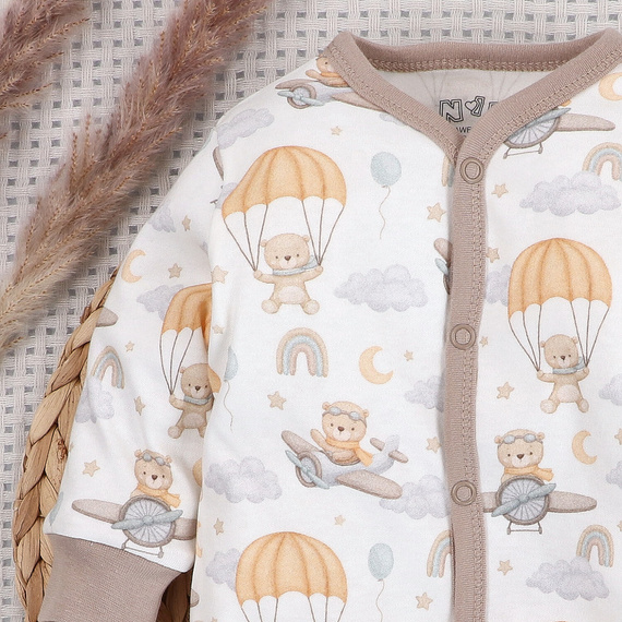 ABN-5508 Sky Journey Nini baba pizsama | Organikus pamut, nyomógombos záródással