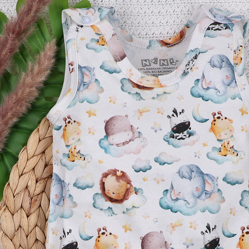 ABN-5607 Little Dreamers Nini babapulóver organikus pamutból - nikkelmentes nyomógombok, hipoallergén, lengyel gyártás