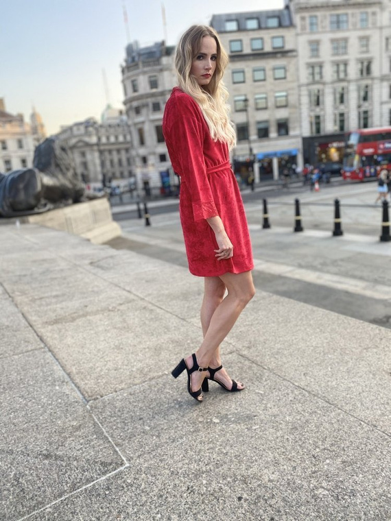 457 Milagros Női rövid köntös Forex - piros