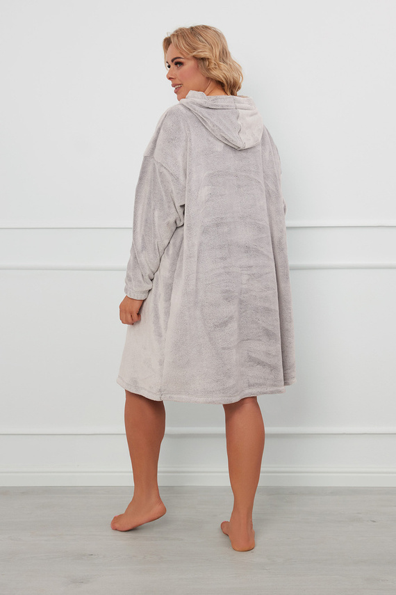 Forio kapucnis takaróblúz unisex olasz divat - szürke