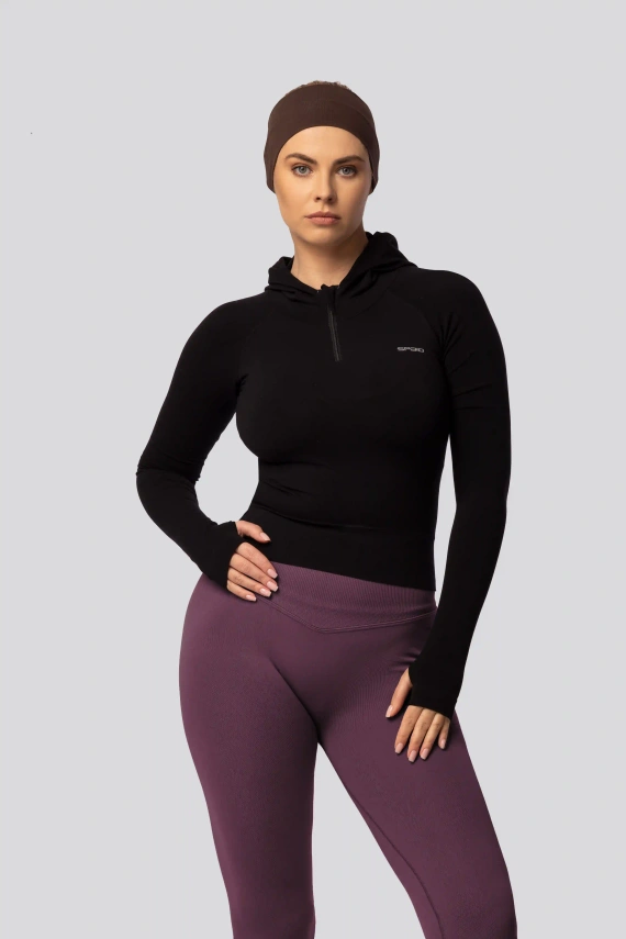 Spaio PRO push-up leggings magas derék alakformáló nem átlátszó plum