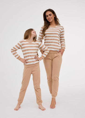 947/198 Cornette Molly 2 lány pizsama | 100% pamut, hosszú ujjú, bordázott, dobozos, hosszú ujjú, bordázott, dobozos