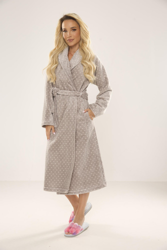 548 Melanie Női hosszú köntös Forex - szürke