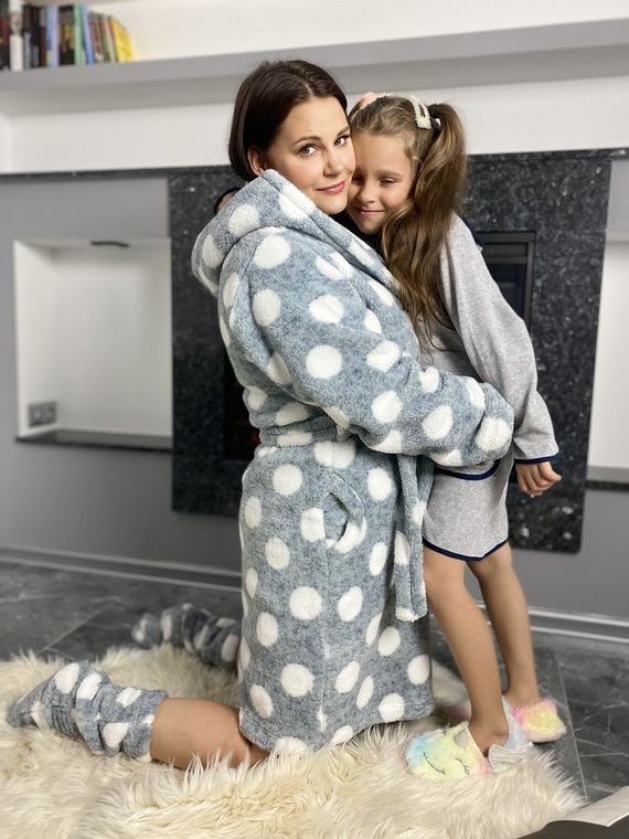 374 / 375 Desiree gyermek fürdőköpeny - szürke