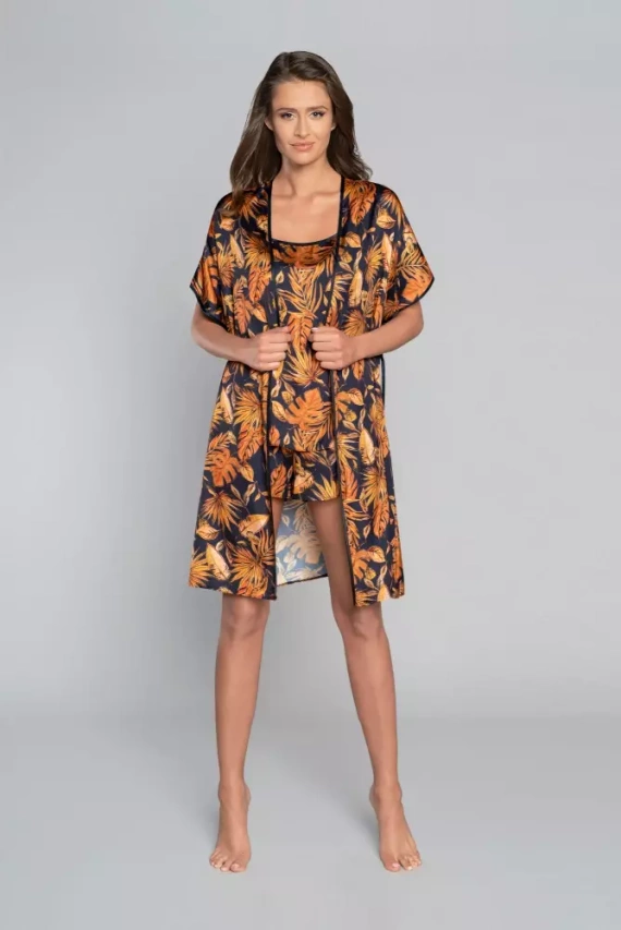 Monstera Női fürdőköpeny olasz divat - nyomtatás