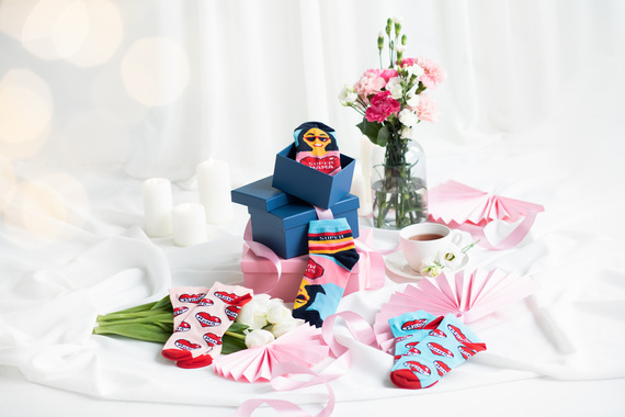 K89S Super Mama lábzokni olasz divat - tengerészkék/színek