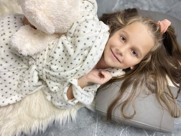 367 Melanie Forex Gyermek fürdőköpeny - ekrü színű