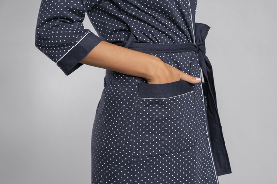 Női fürdőköpeny Montana Italian Fashion - tengerészkék