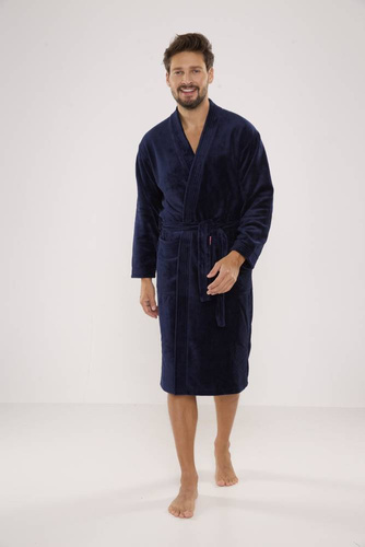 391 Hugo férfi fürdőköpeny De lafense - tengerészkék