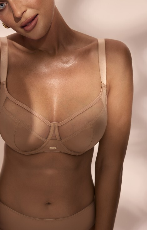 SC-1169 Carmen Soft melltartó Kinga - hálós, sima betétekkel