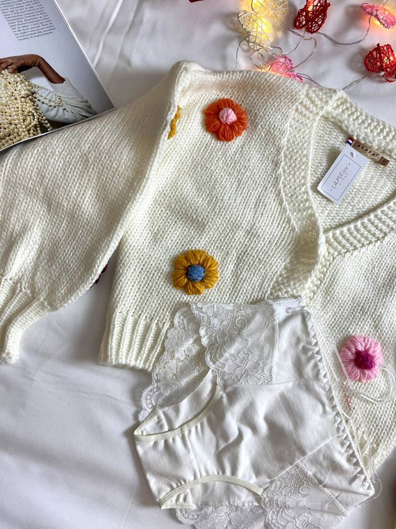 530 Iness Magas szárú alsónadrág De lafense - fehér