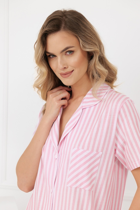 Ariela Italian Fashion kismama hálóing - rövid ujjú, pamut