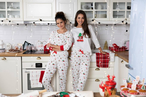 Samantha Sensis női pizsama -ecru színű