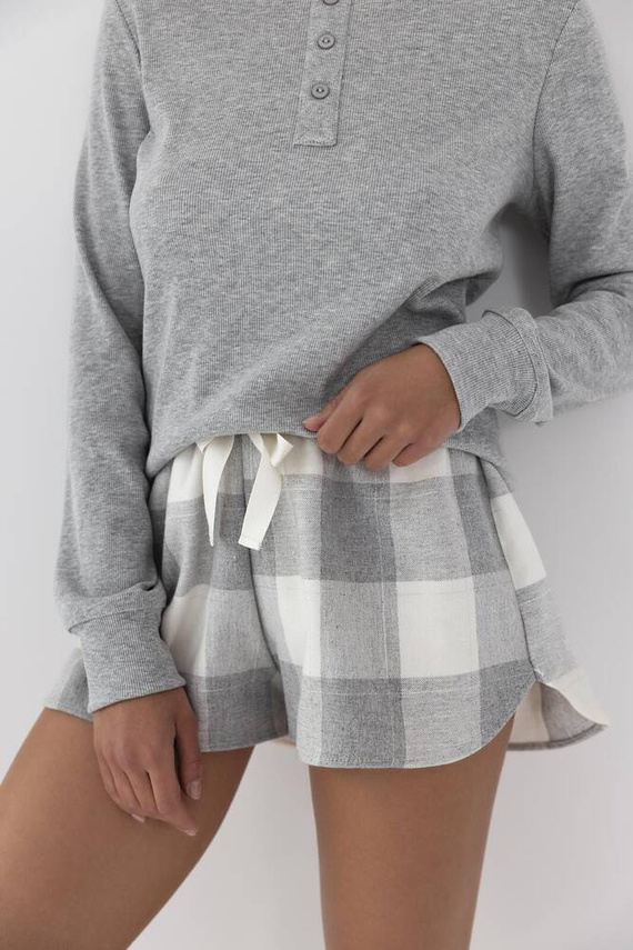 Maggie Sensis női pizsama - szürke melange