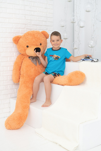 Comic rövid ujjú fiú pizsama, nadrág Italian Fashion - türkiz/print