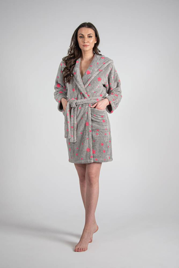 673 Stars Forex női rövid fürdőköpeny - szürke