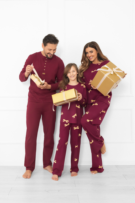 Kwadro Női pizsama Italian Fashion - pamut, hosszú ujjú és nadrágos