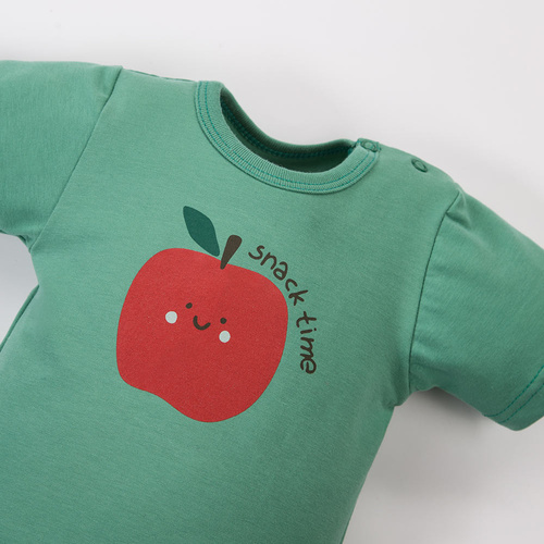 Baba body Eevi Snack Time rövid ujj pamut rugalmas kényelmes