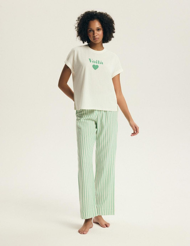 Henderson Darlan 43707 női pizsama – pamut, hosszú nadrág, nyomott minta