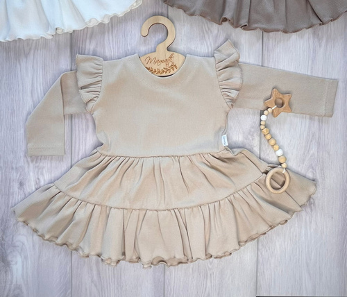 Mamatti SP512 Kislány ruha pillangó ujjakkal 97% pamut