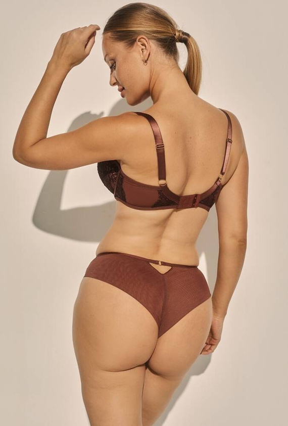 SC-1136 Praliné puha melltartó Kinga - barna