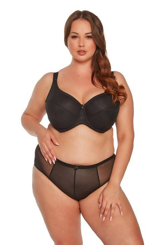 BSM 1058 Sonia Gaia félig párnázott maxi melltartó - fekete