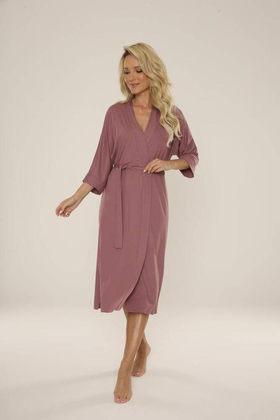 942 Visa Hosszú fürdőköpeny De Lafense - bogyósgyümölcsös