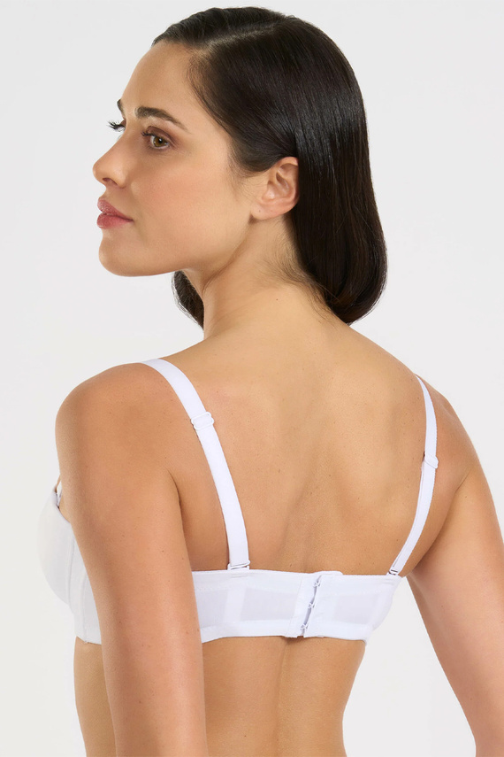 391 Melltartó Bandeau Bianco Selene Merevítővel Átalakítható Pántokkal