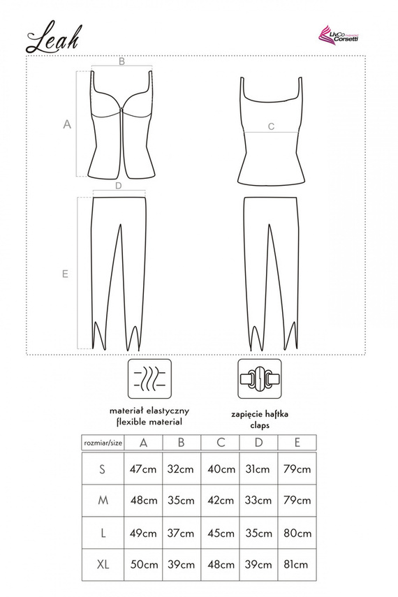 Leah LC 90052 LivCo LivCo Corsetti Divat Női pizsamák