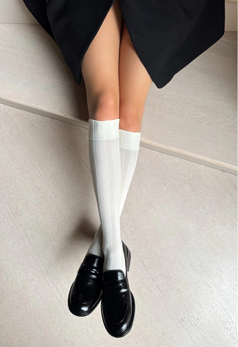 Laura Veneziana leányzokni - mikroszálas, széles csíkos, nem nyomószegélyes zokni