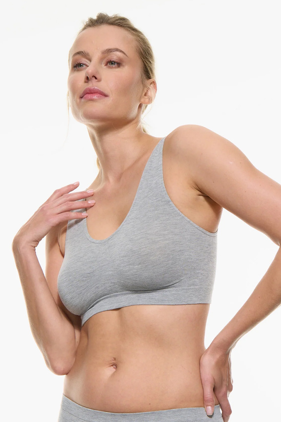 SOFT Spiman Melange bambusz puha légáteresztő bralette melltartó