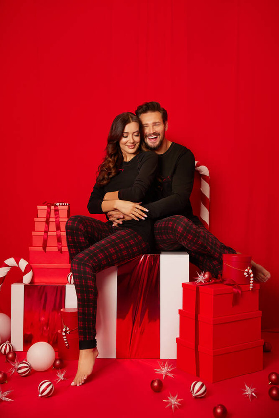 Ordesa Női pizsama hosszú ujjú, hosszú nadrág olasz divat - fekete/print