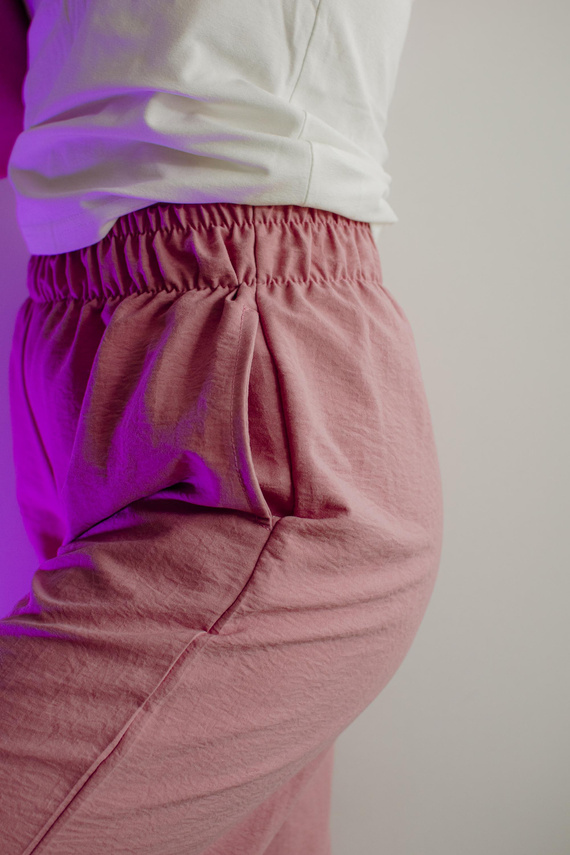 Maeve 875 De Lafense női pizsamanadrág - hosszú, egyszínű, zsebekkel - rózsaszín