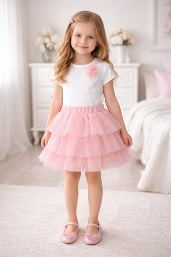 Bambarillo tüll szoknya kislányoknak könnyű elegáns kényelmes pink