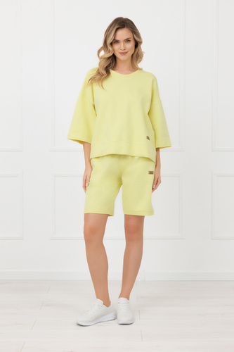 Kaori Italian Fashion női felső 3/4 ujj pamut