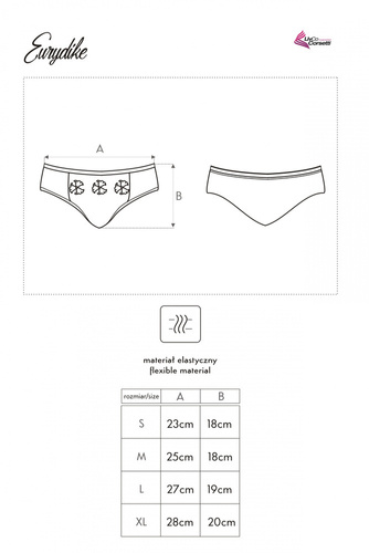 Eurydike Női LivCo Corsetti divatos bugyi - Fekete